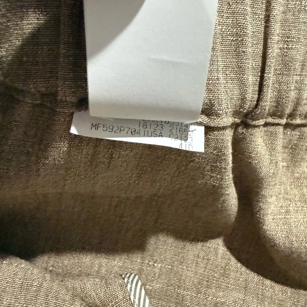 Brunello Cucinelli  Neutral Beige Linen Pants - Picture 11 of 12